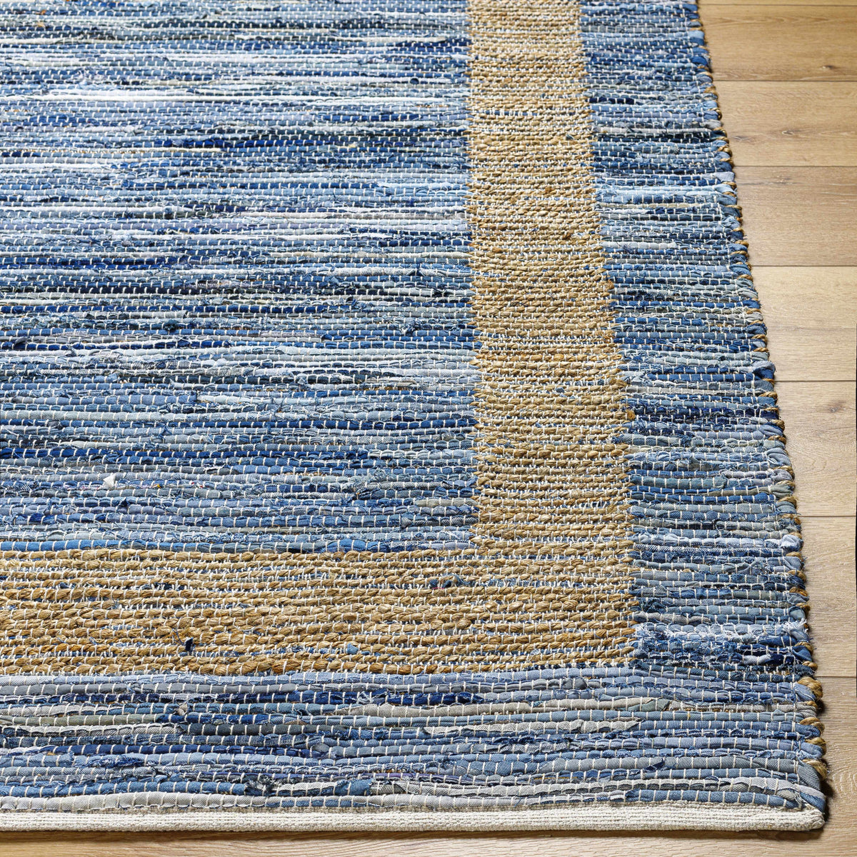 Ghita Recycled Blue Jean Rug - Clearance