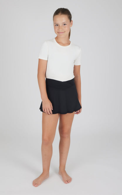 90 Degree by Reflex Girls 2 PK Crossover Waist Skort