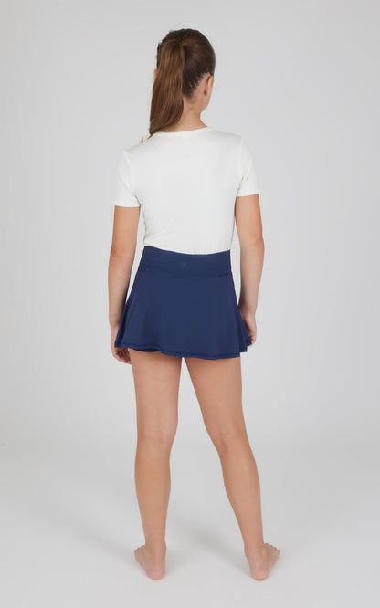 90 Degree by Reflex Girls 2 PK Crossover Waist Skort