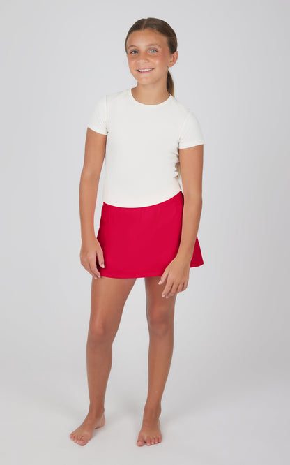 90 Degree by Reflex Girls Lightstreme Speed Trap Tennis Pleated Skort