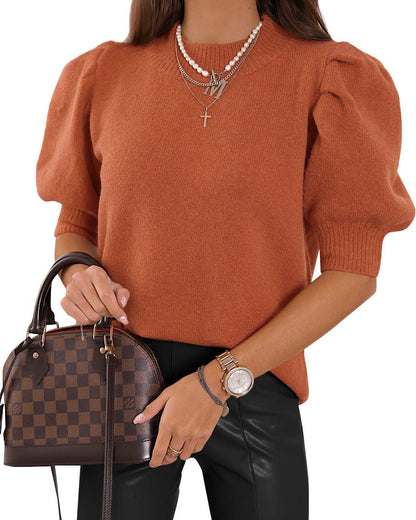 ✨Women's Puff Short Sleeve Sweater