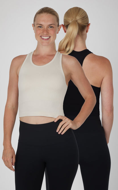90 Degree by Reflex 2 PK Racerback Tank with Built in Bra