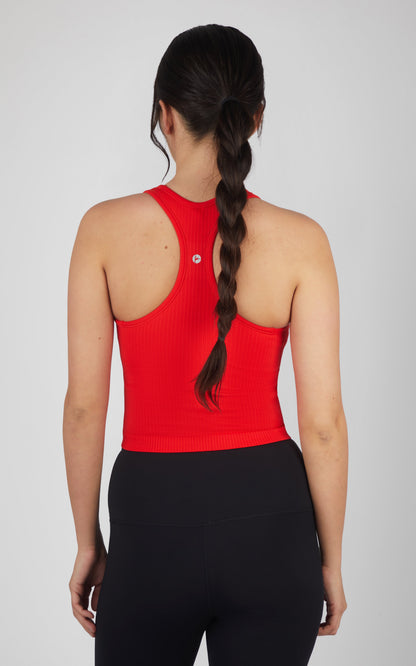 90 Degree by Reflex Ribbed Tank with Padded Bra