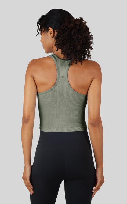 90 Degree by Reflex Ribbed Tank with Padded Bra