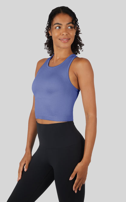 90 Degree by Reflex Ribbed Tank with Padded Bra