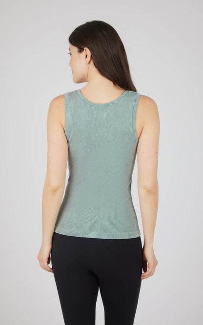 90 Degree by Reflex 2 PK Stonewash Ribbed Seamless Tank