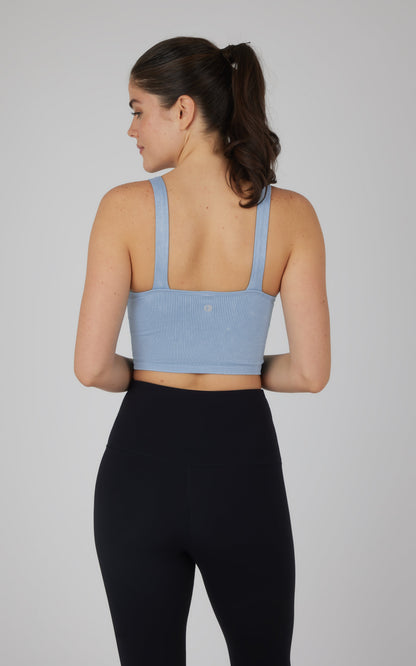 90 Degree by Reflex Stonewash 2 PK Scoop Neck Bralette Tank