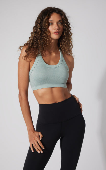 90 Degree by Reflex 2 PK Stone Washed Seamless Marvella Bra Tank