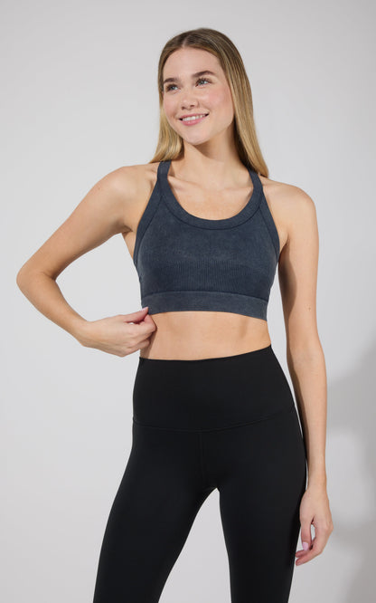90 Degree by Reflex 2 PK Stone Washed Seamless Marvella Bra Tank