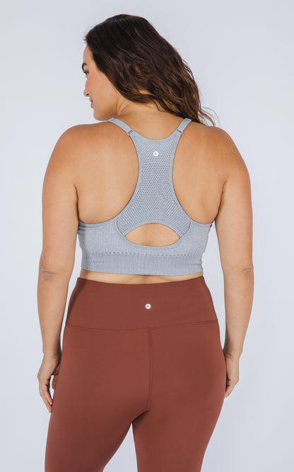 90 Degree by Reflex Plus Seamless Racerback Sports Bra with Keyhole