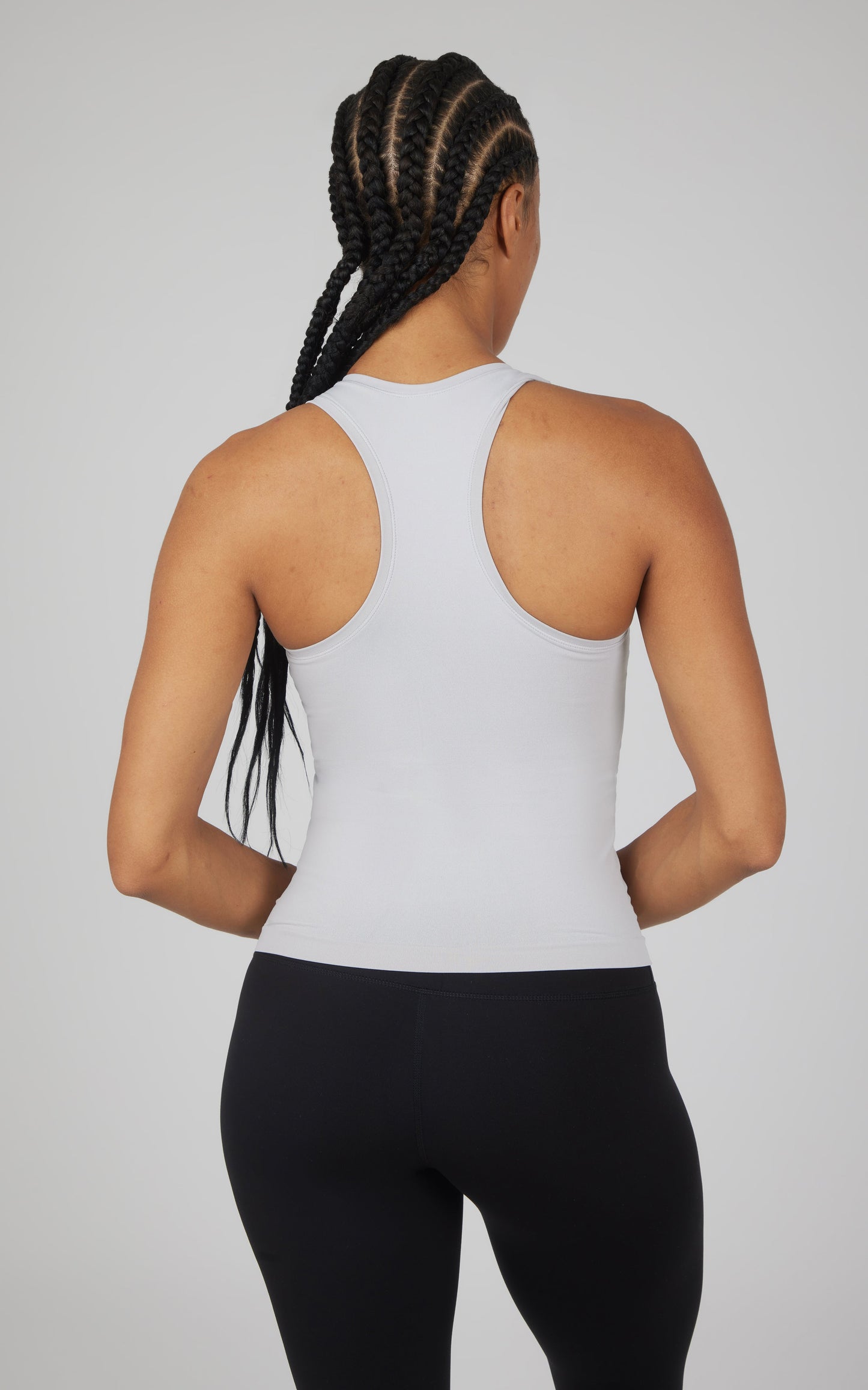 90 Degree by Reflex 2 PK Seamless Racerback Tank Top with Built in Bra