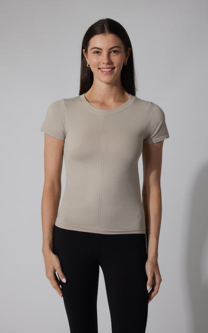 90 Degree by Reflex 2 PK Seamless Bridgett Short Sleeve Full Length Tee