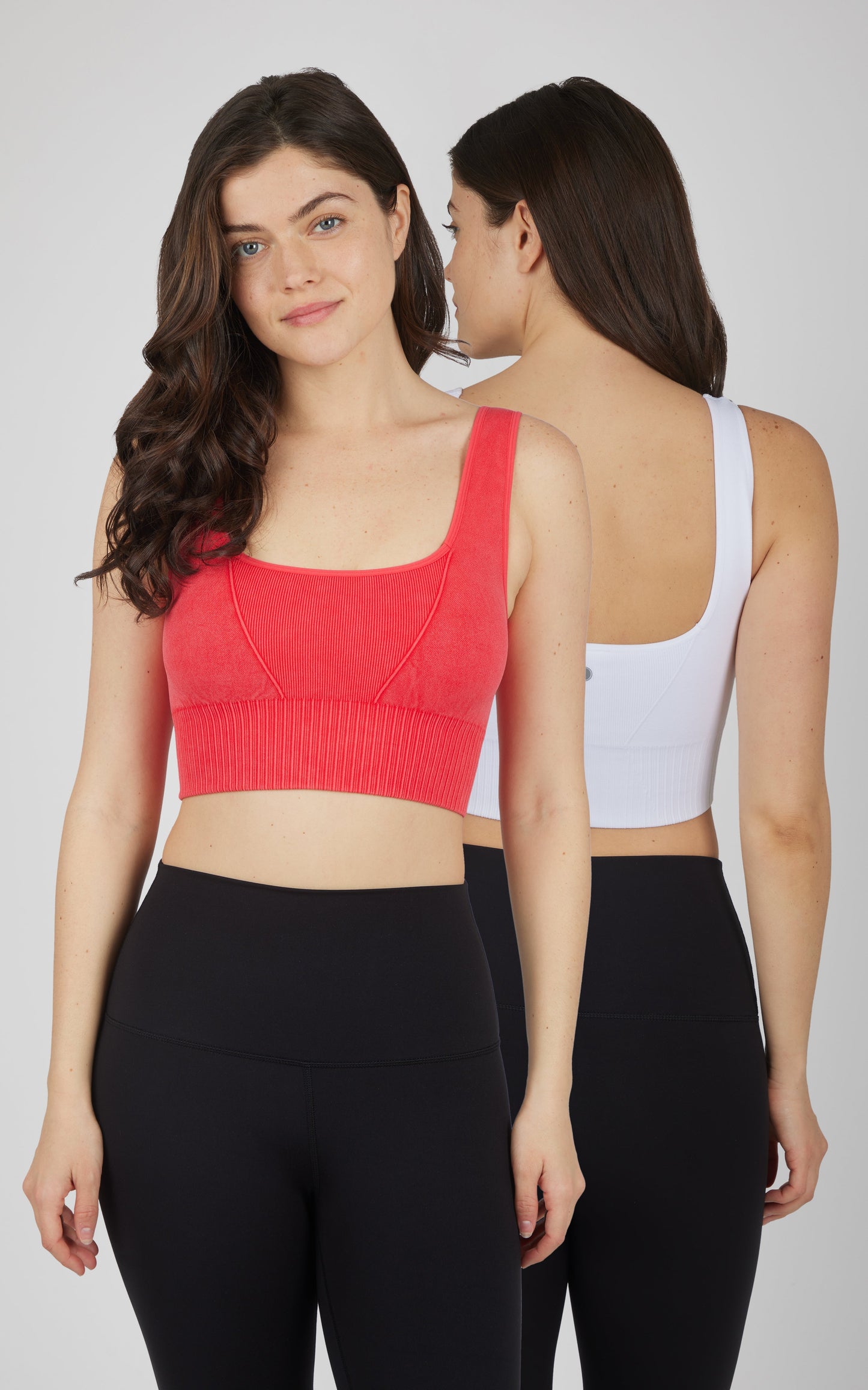 90 Degree by Reflex 2 PK Stonewash Seamless Bra Tank