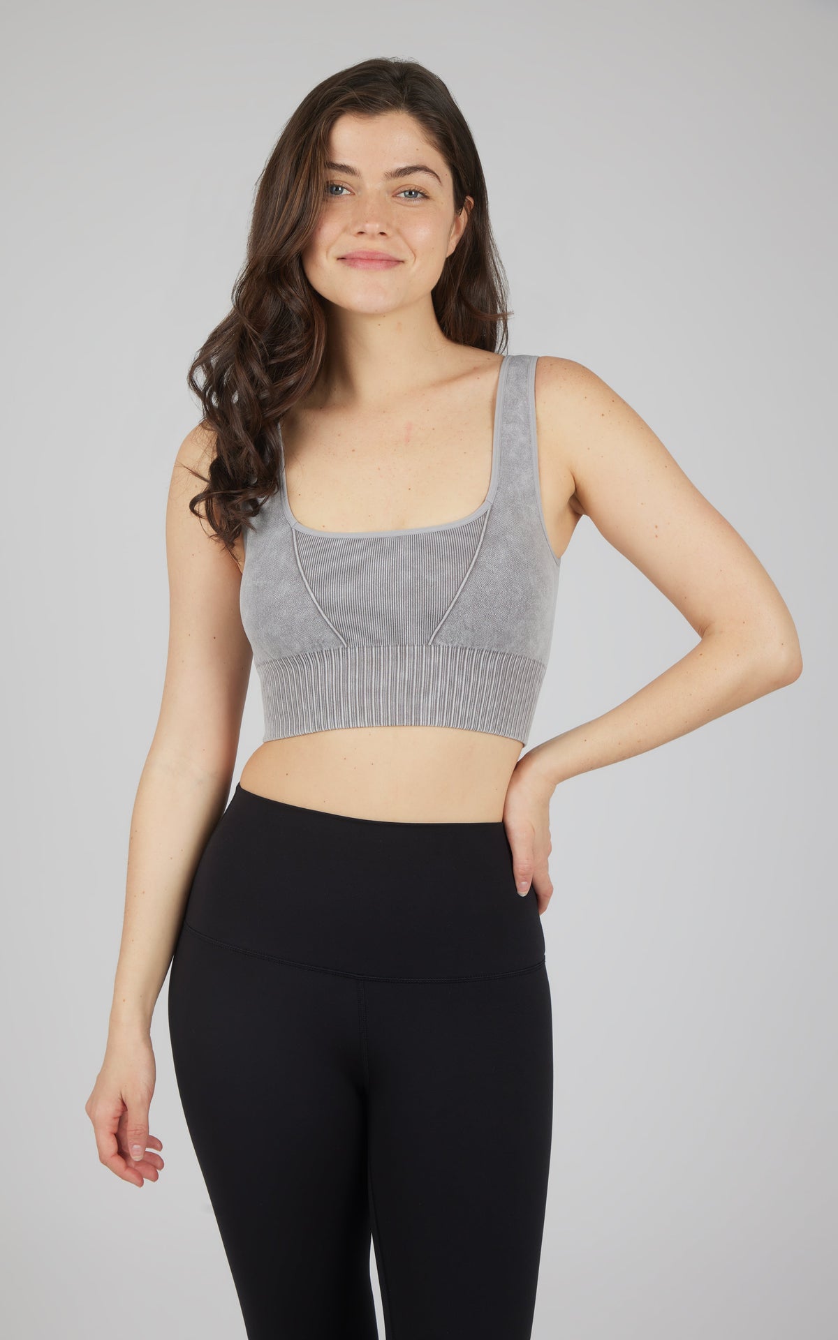 90 Degree by Reflex 2 PK Stonewash Seamless Bra Tank