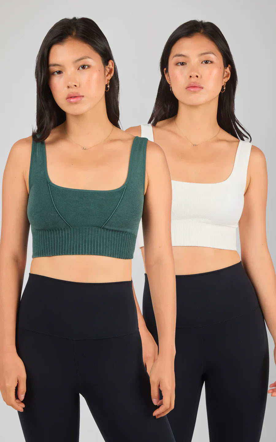 90 Degree by Reflex 2 PK Stonewash Seamless Bra Tank