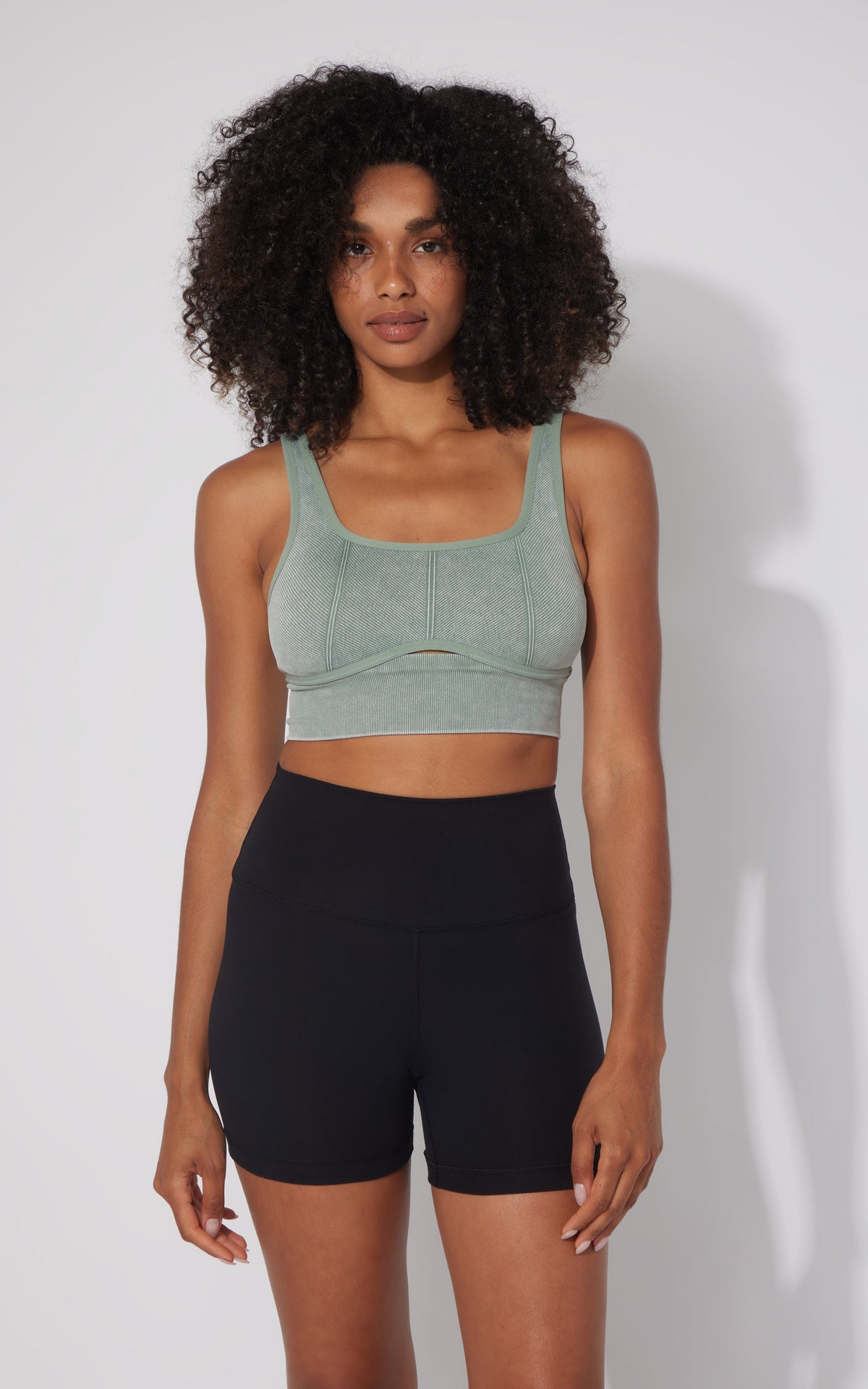 90 Degree by Reflex 2 PK Stonewash Ribbed Seamless Bra