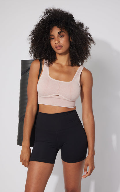 90 Degree by Reflex 2 PK Stonewash Ribbed Seamless Bra