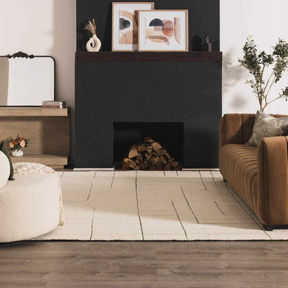 Fusao Rose Cream Area Rug