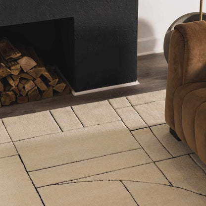 Fusao Rose Cream Area Rug