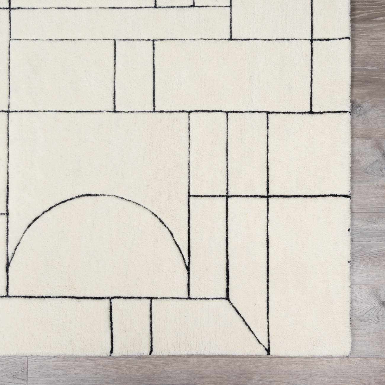 Fusao Rose Cream Area Rug