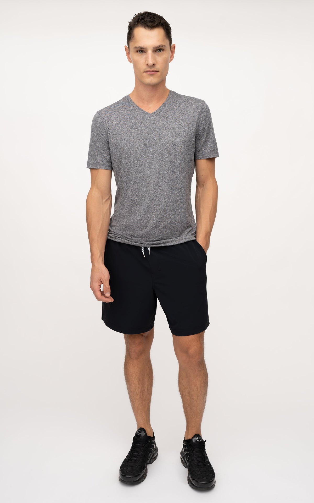 90 Degree by Reflex Men's V-Neck Short Sleeve Shirt