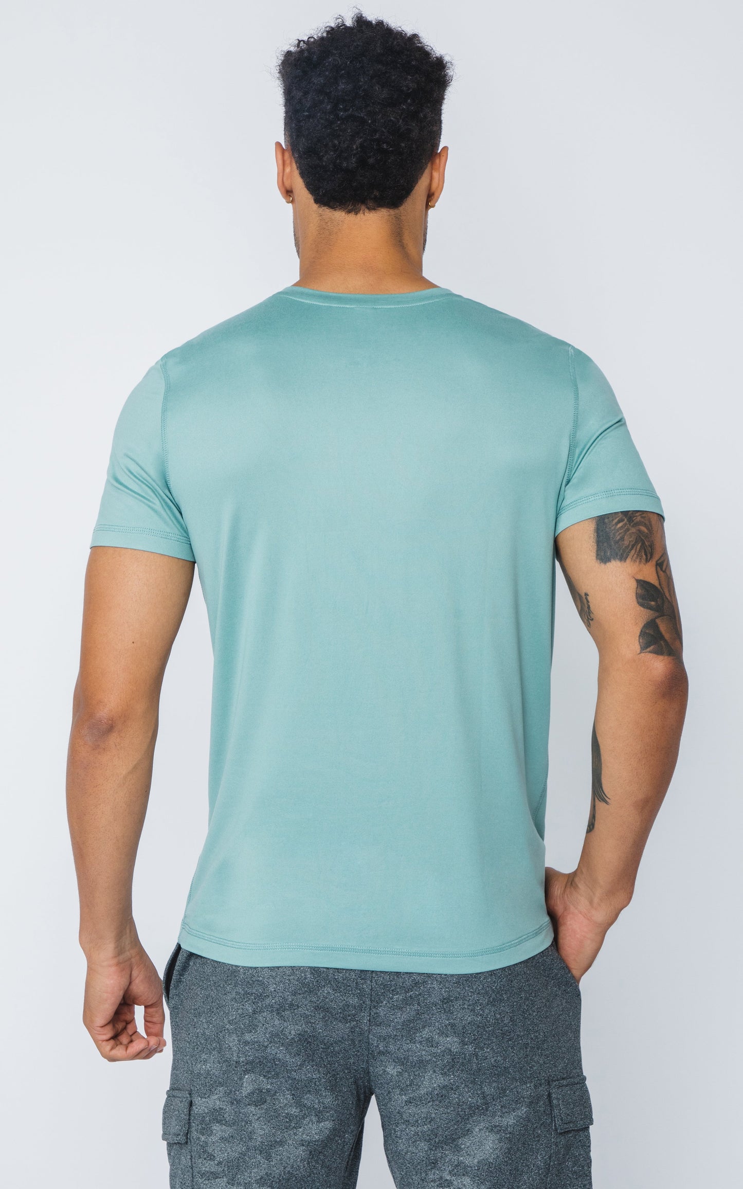 90 Degree by Reflex Men's V-Neck Short Sleeve Shirt