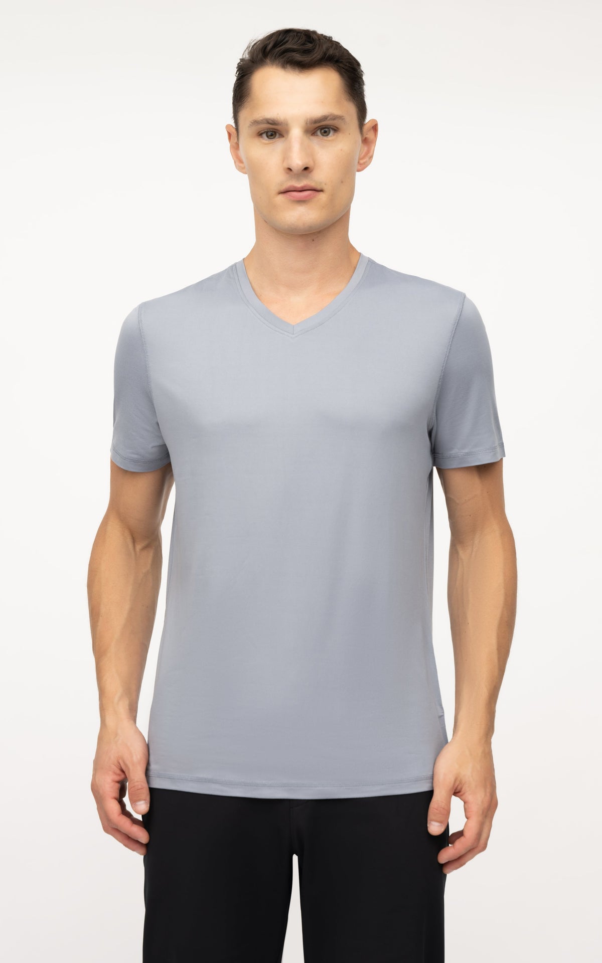 90 Degree by Reflex Men's V-Neck Short Sleeve Shirt