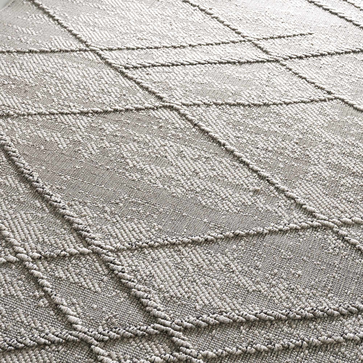 Baqer Bone & Taupe Textured Performance Outdoor Rug - Clearance
