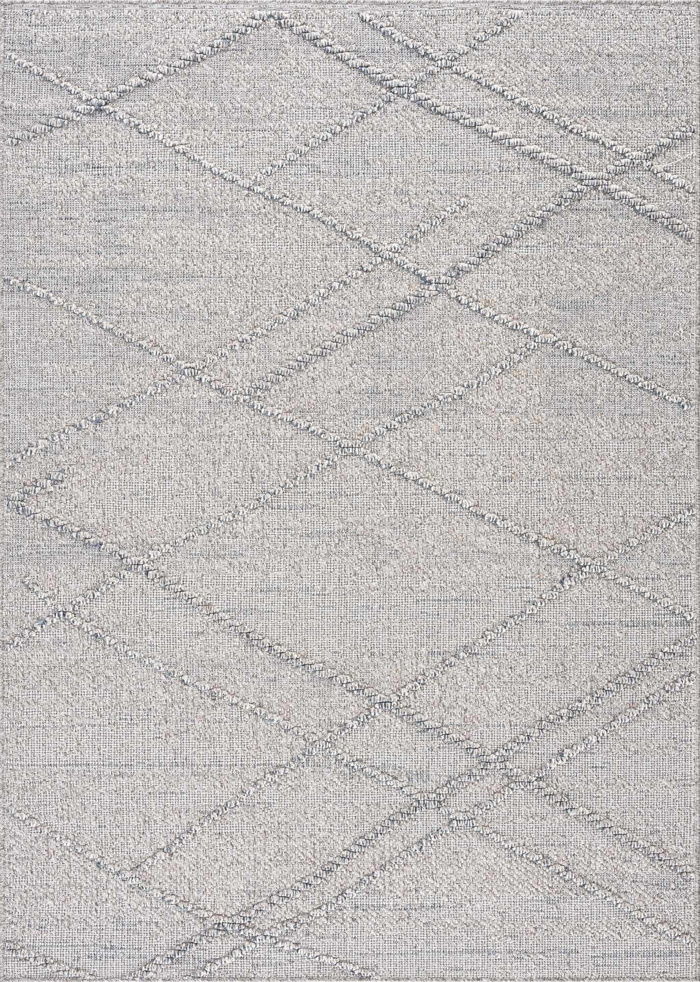 Baqer Taupe & Gray Textured Performance Outdoor Rug - Clearance