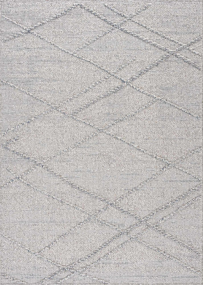 Baqer Taupe & Gray Textured Performance Outdoor Rug - Clearance