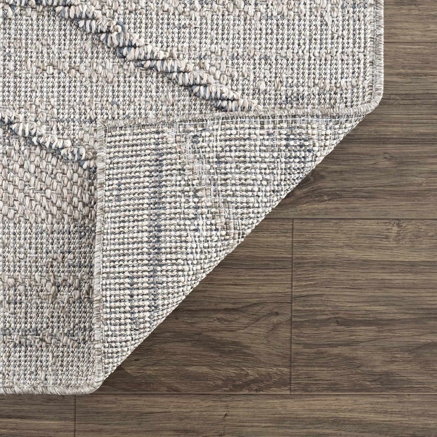 Baqer Taupe & Gray Textured Performance Outdoor Rug - Clearance