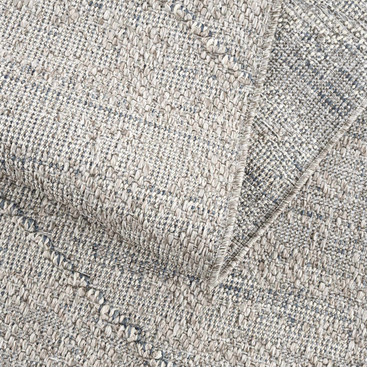 Baqer Taupe & Gray Textured Performance Outdoor Rug - Clearance
