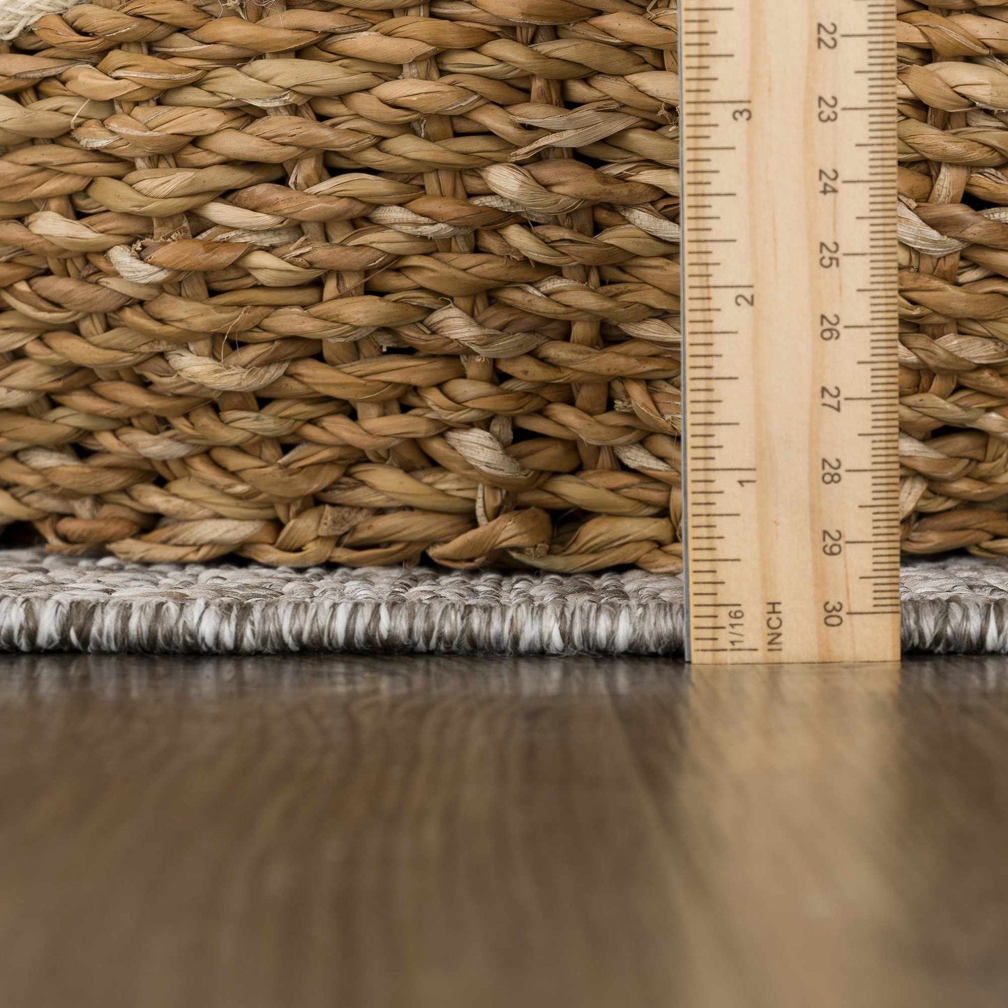 Baqer Taupe & Gray Textured Performance Outdoor Rug - Clearance