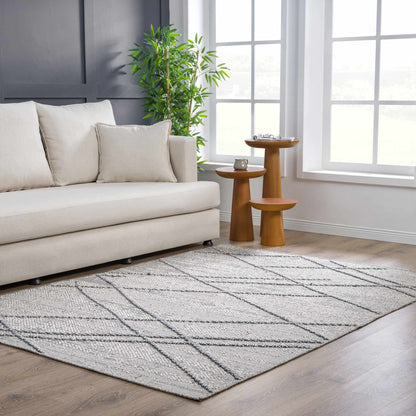 Baqer Taupe & Gray Textured Performance Outdoor Rug - Clearance
