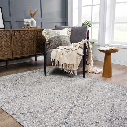 Baqer Taupe & Gray Textured Performance Outdoor Rug - Clearance