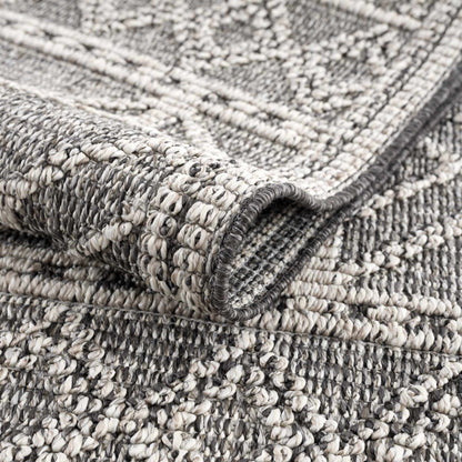 Diah Black & Bone Outdoor Area Rug - Clearance