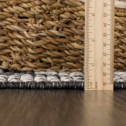 Diah Black & Bone Outdoor Area Rug - Clearance