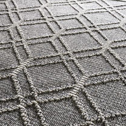 Diah Black & Bone Outdoor Area Rug - Clearance