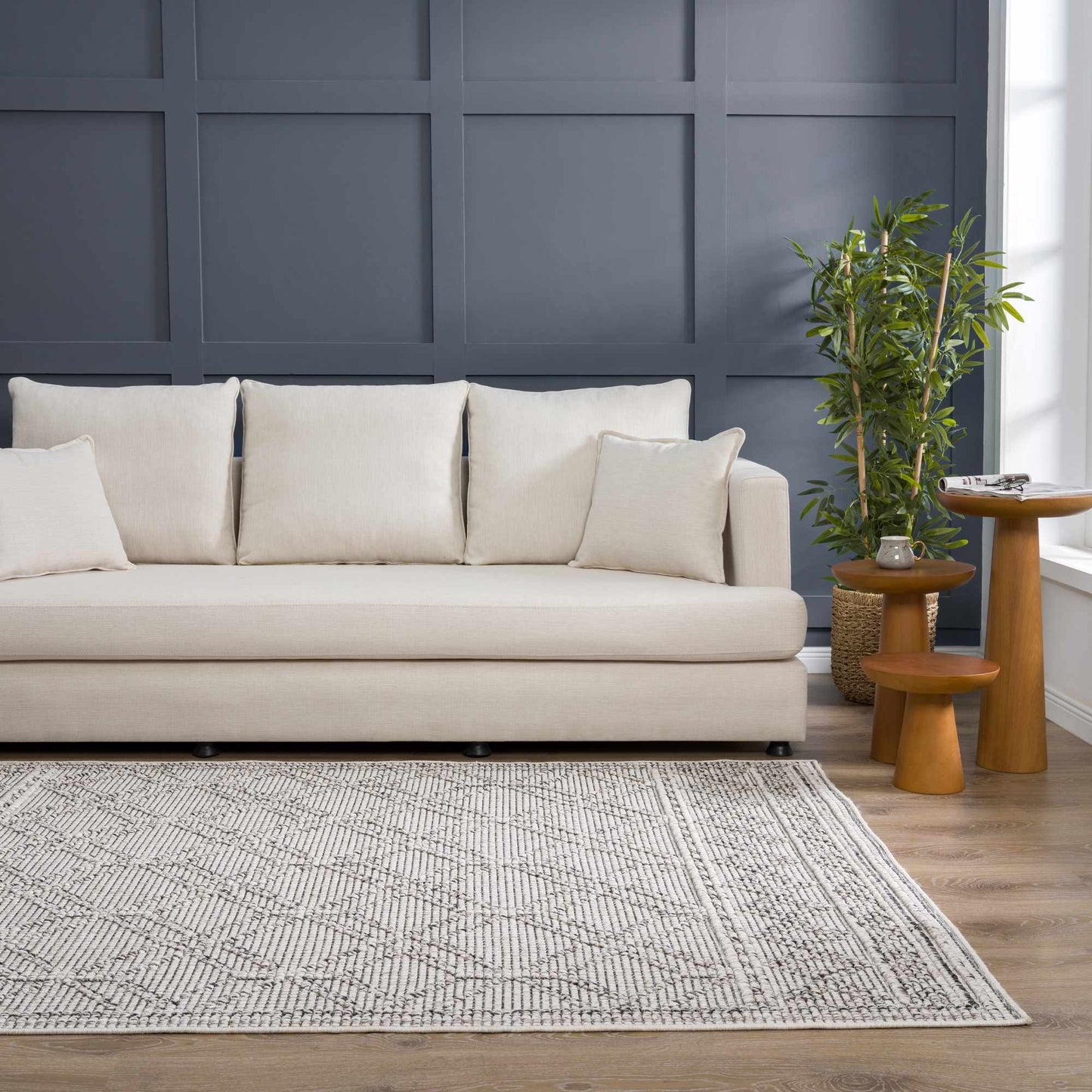 Diah Bone Outdoor Area Rug - Clearance