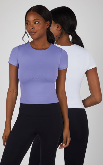 90 Degree by Reflex 2 PK Crew Neck Tee