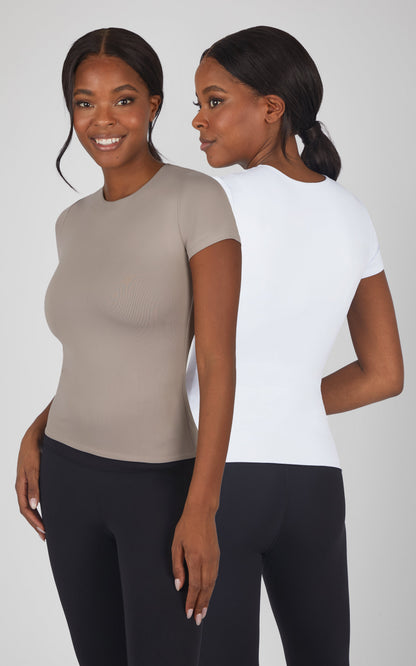 90 Degree by Reflex 2 PK Crew Neck Tee