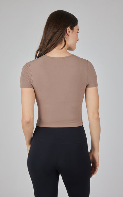 90 Degree by Reflex 2 PK Heavenly Rib Short Sleeve Shirt