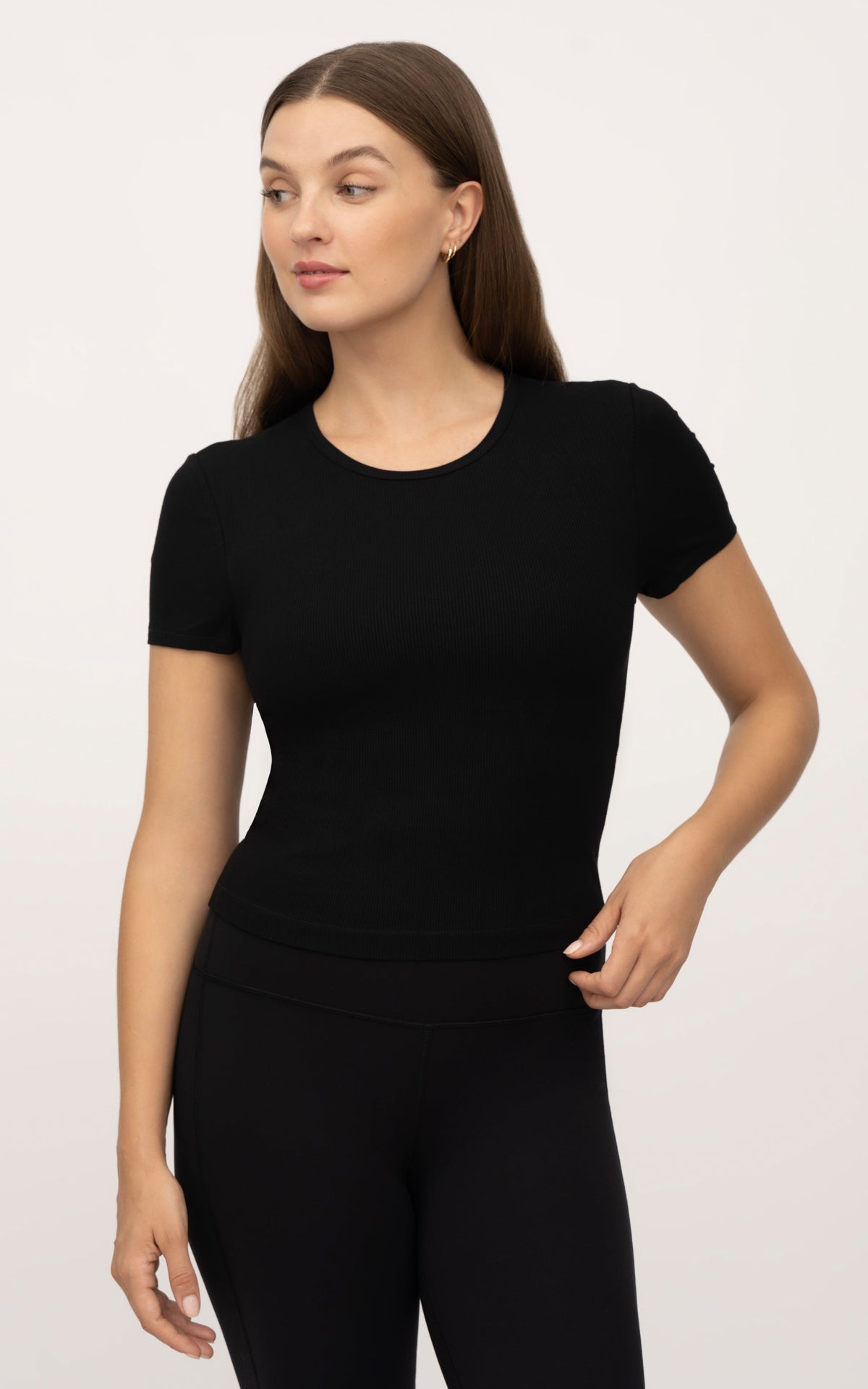 90 Degree by Reflex 2 PK Heavenly Rib Short Sleeve Shirt