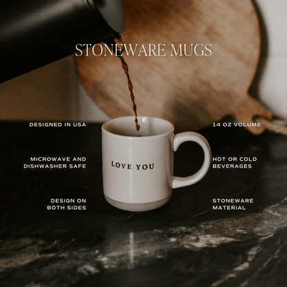 Dog Mom 14 oz Stoneware Coffee Mug