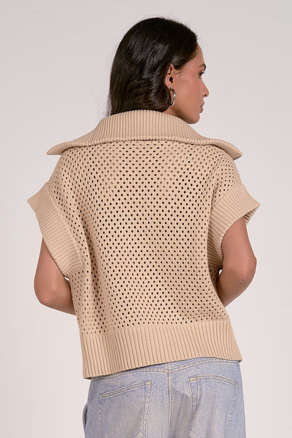 Allie Zip Up Sand