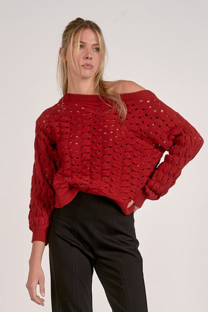 Adrienne Sweater Red