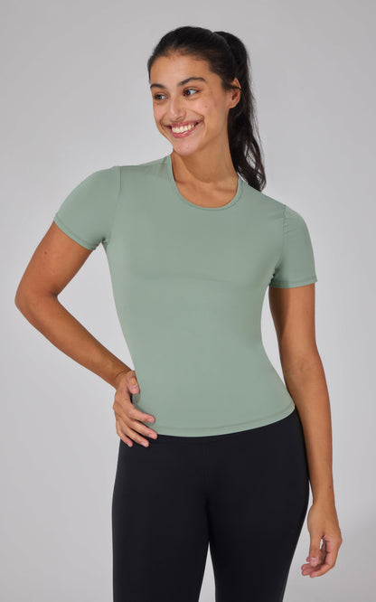 90 Degree by Reflex 2 Pk Air Cloud Jersey Meet and Greet Length Short Sleeve Shirt