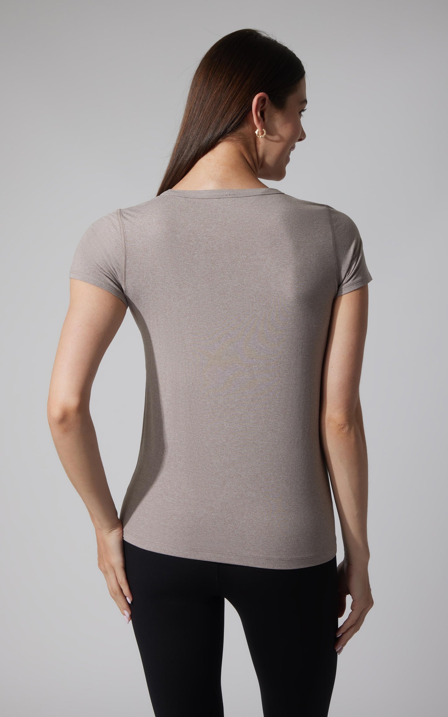 90 Degree by Reflex 2 PK Cationic Jersey Full Length Crew Neck Short Sleeve Tee