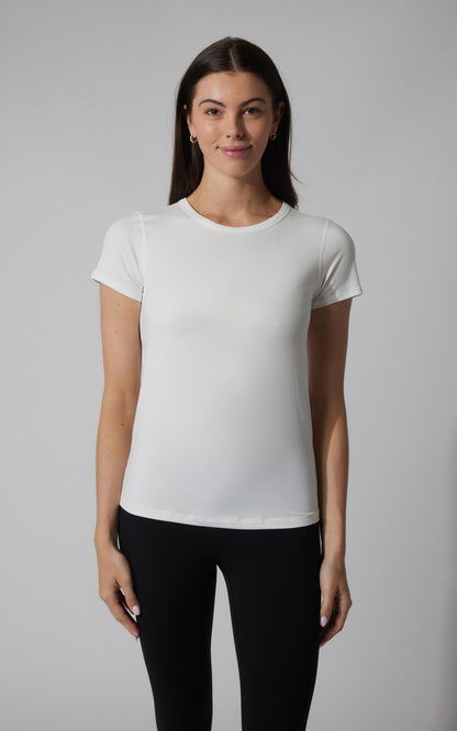 90 Degree by Reflex 2 PK Cationic Jersey Full Length Crew Neck Short Sleeve Tee