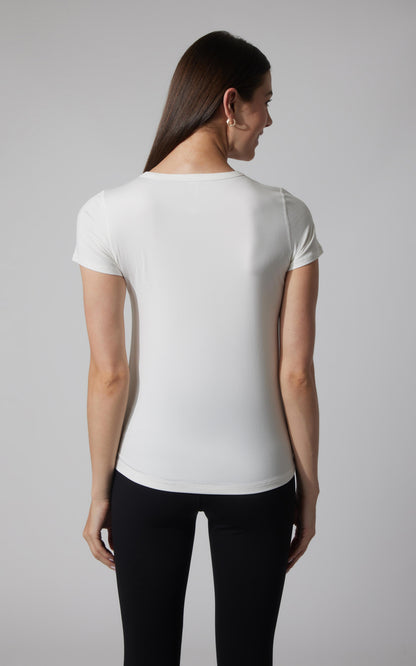 90 Degree by Reflex 2 PK Cationic Jersey Full Length Crew Neck Short Sleeve Tee
